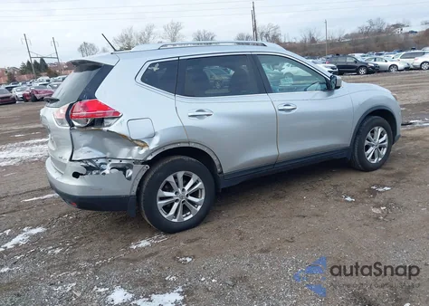 2015 Nissan Rogue Sv from USA, damaged, VIN KNMAT2MV1FP500956